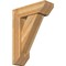 Ekena Millwork Traditional Slat Rough Sawn Bracket w/ Offset Brace, Western Red Cedar, 8"W x 24"D x 32"H BKT0806X24X32TRA06RWR - alternate 1
